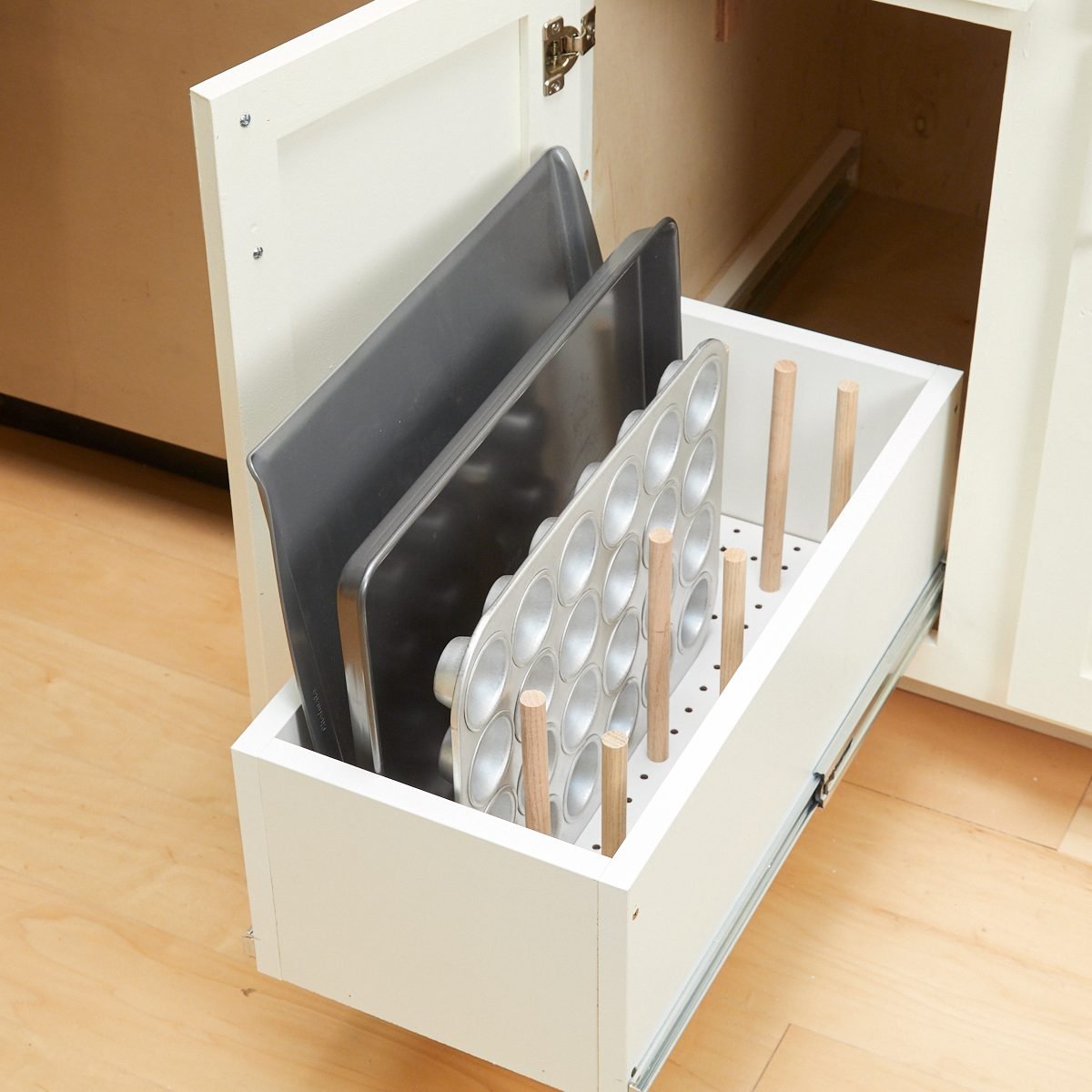 DIY Upright Utensil Drawer Organizer