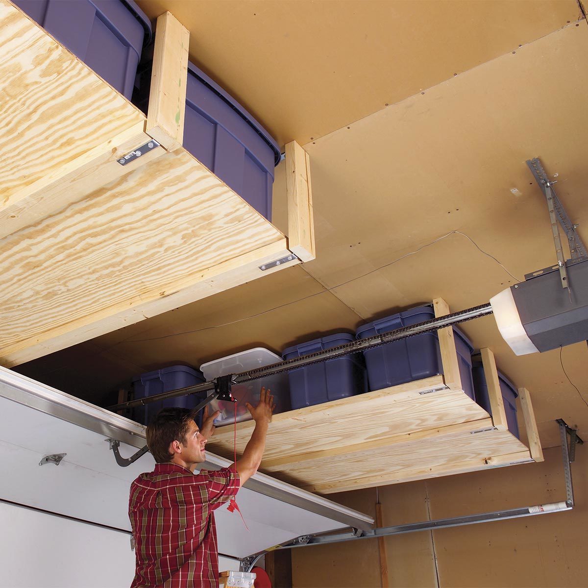 How to DIY a Ceiling Garage Storage System