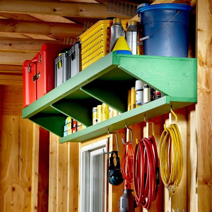 Double Decker Garage Storage Shelves