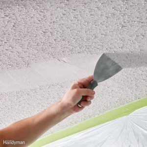 How To Paint Popcorn Ceilings The Family Handyman