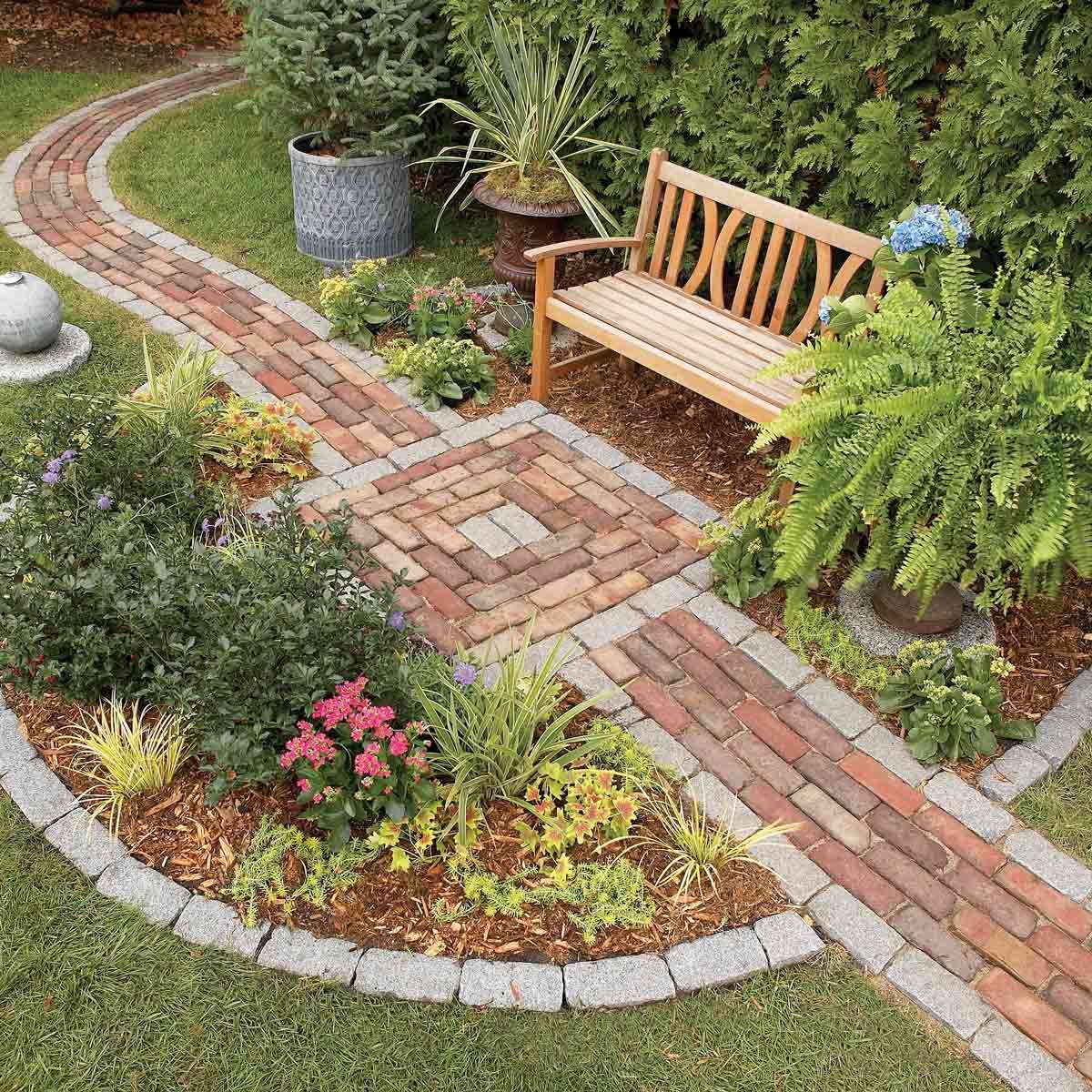 Build A Brick Pathway In The Garden (DIY) Family Handyman