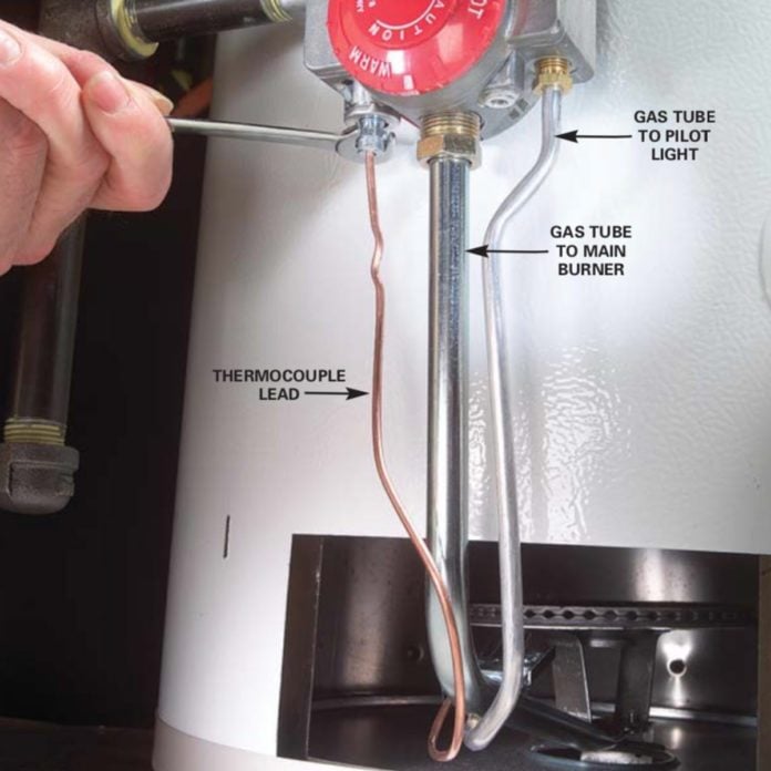 How to Replace a Water Heater Thermocouple Family Handyman The