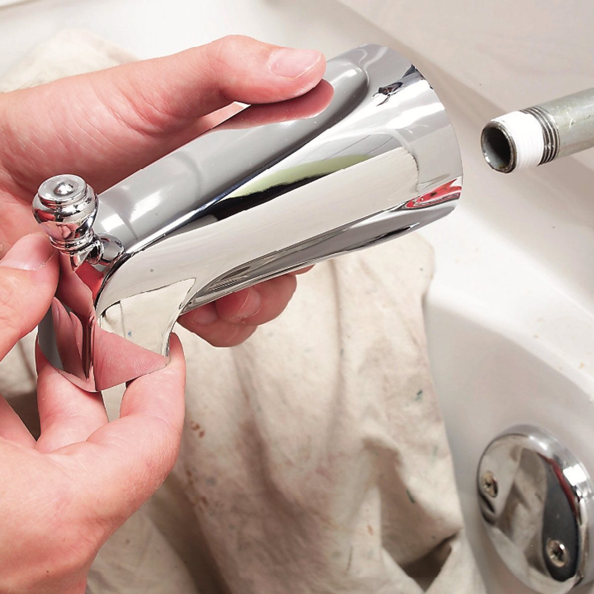 How To Replace A Bathtub Spout Diy Family Handyman