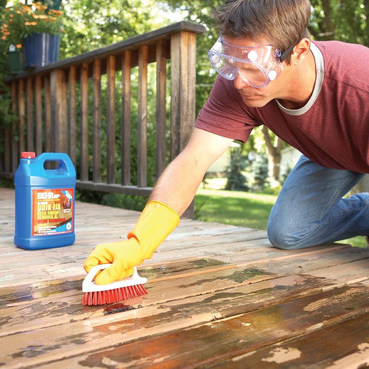 How To Remove Oil Stain From Wood Deck