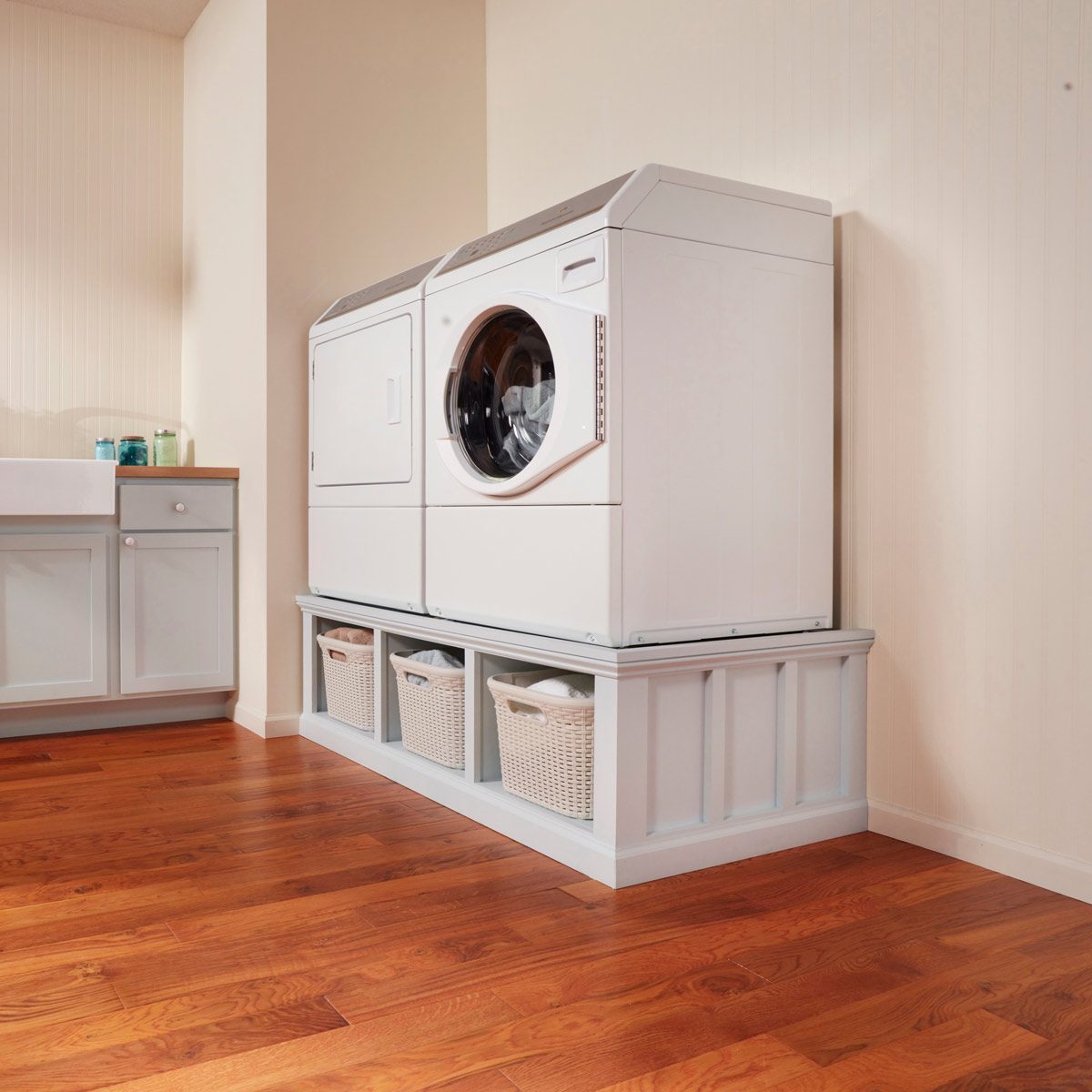How to Build a Laundry Room Pedestal