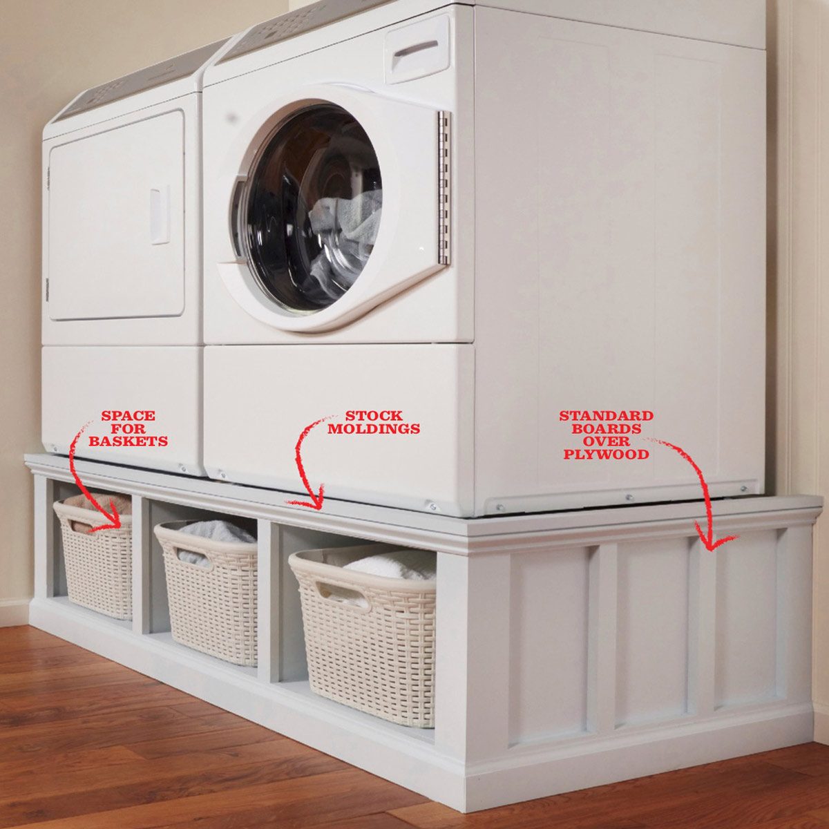 How to Build a Laundry Room Pedestal The Family Handyman