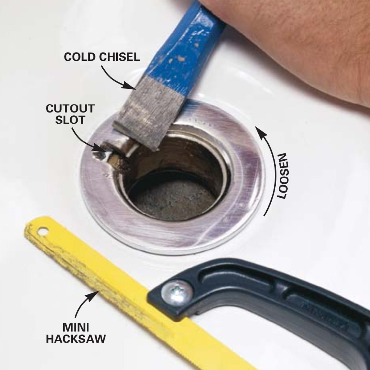 tub drain repair