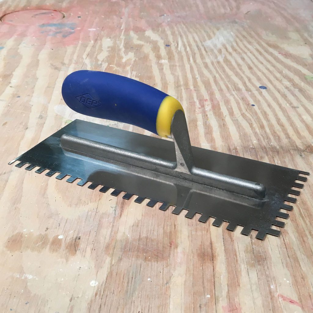 notched trowel