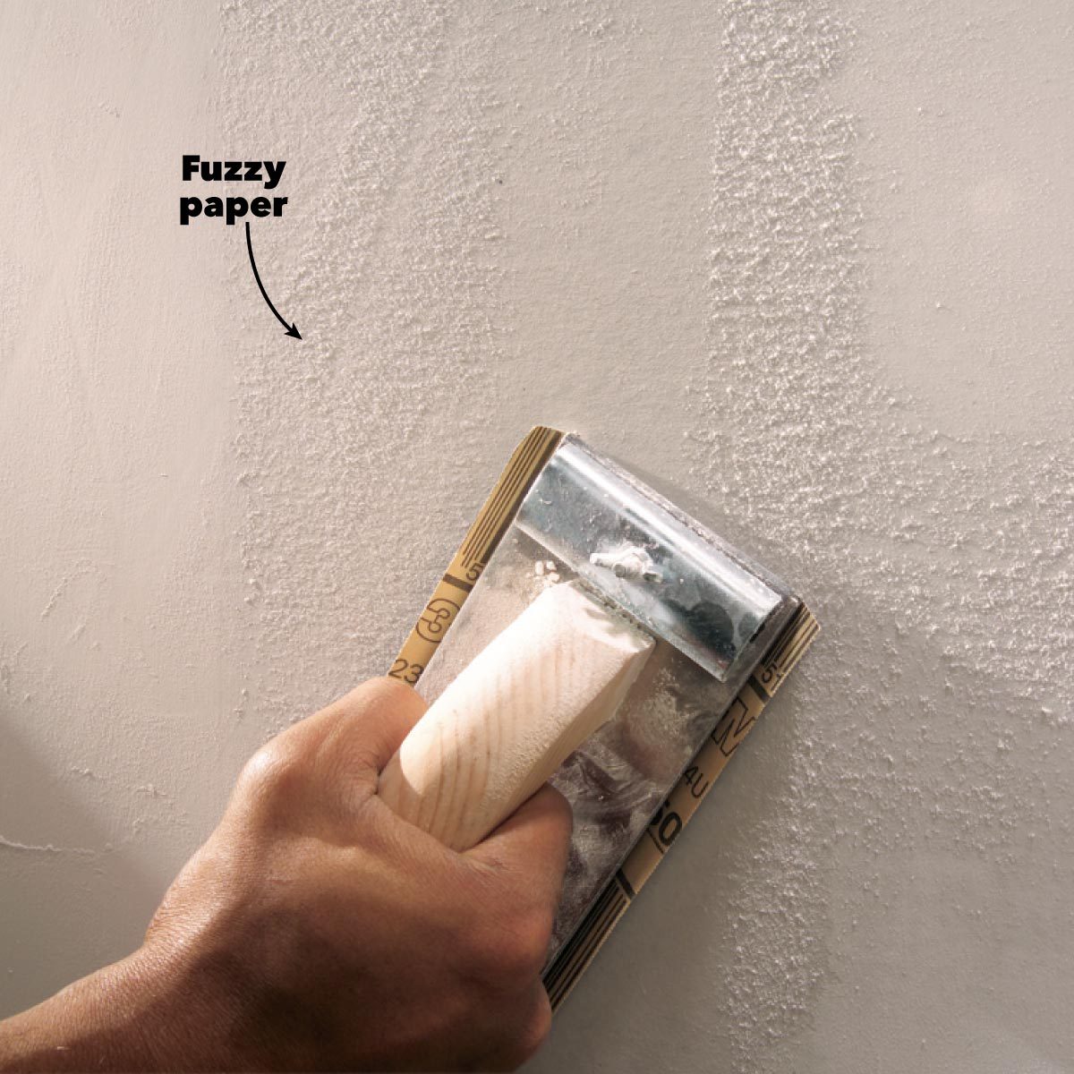 drywall sanding prime walls fuzzy paper