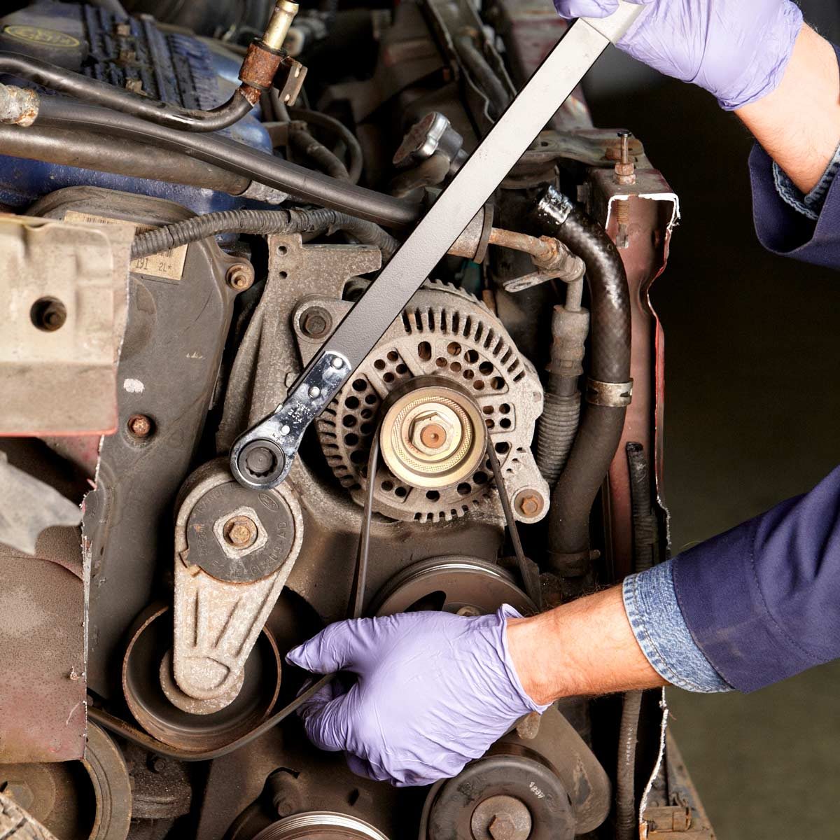 Changing a Car Serpentine Belt DIY Car Serpentine Belt Replacement