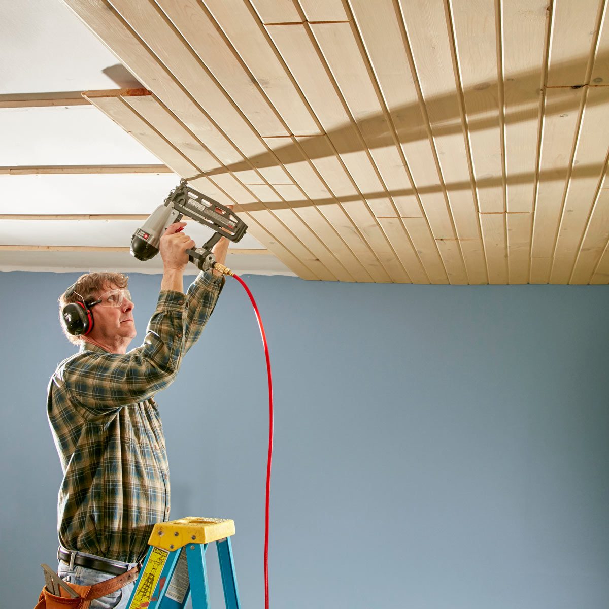 Wood Plank Ceiling How To Install A Tongue And Groove Ceiling