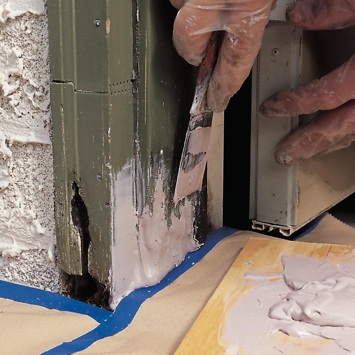 How to Use Two-Part Epoxy to Fill Rotted Trim - This Old House