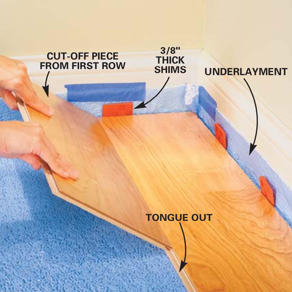 how to put down laminate flooring
