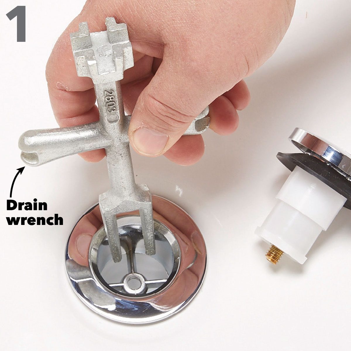 Tub Drain Remover Wrench Install & Remove Bath & Shower Drains
