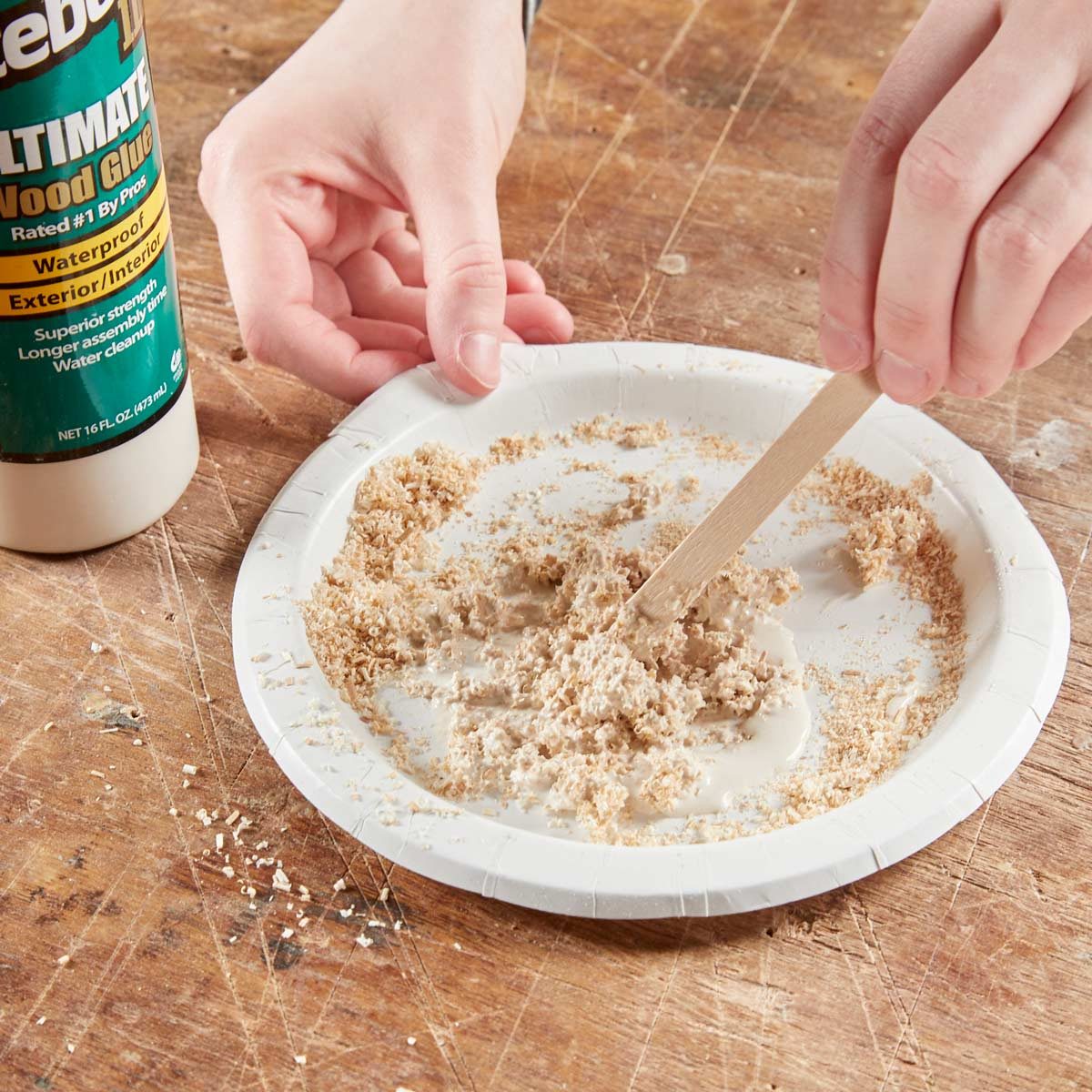 How to Make Wood Filler With Stuff You Already Have Family Handyman