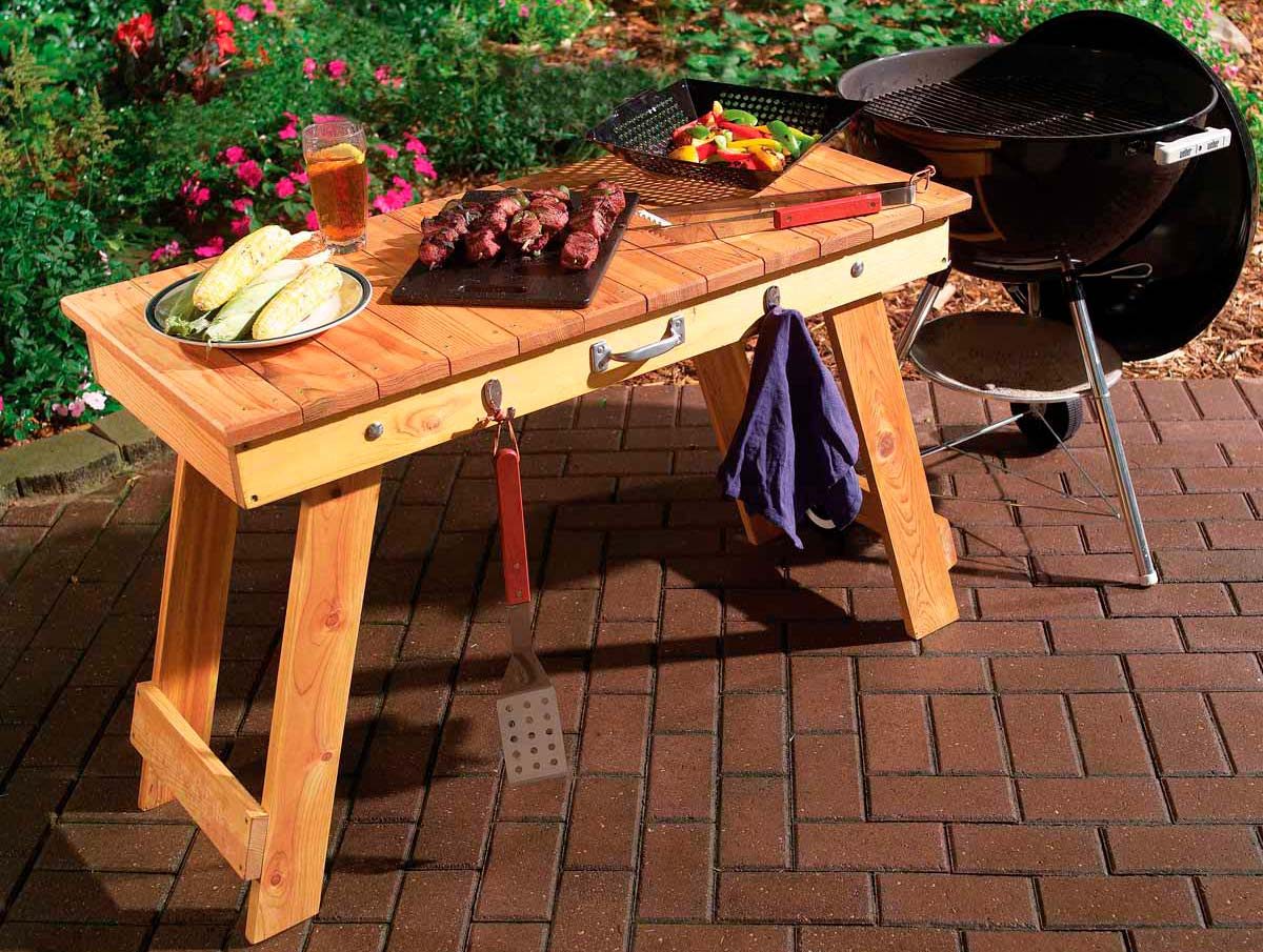 Transportable Fold Up Grill Table The Family Handyman