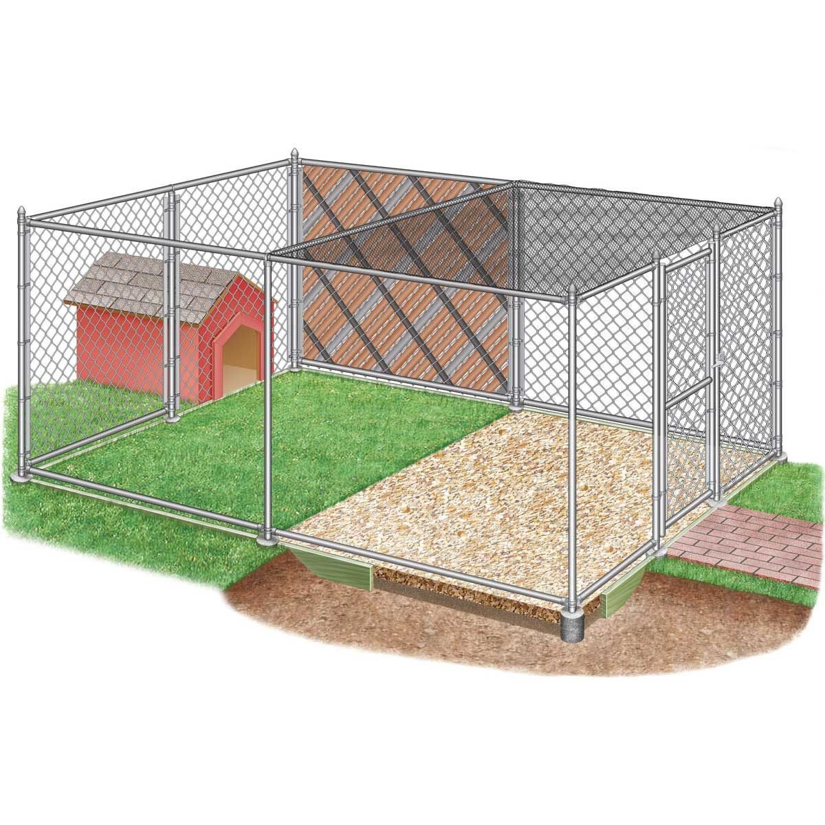 How To Build Chain Link Outdoor Dog Kennels The Family Handyman