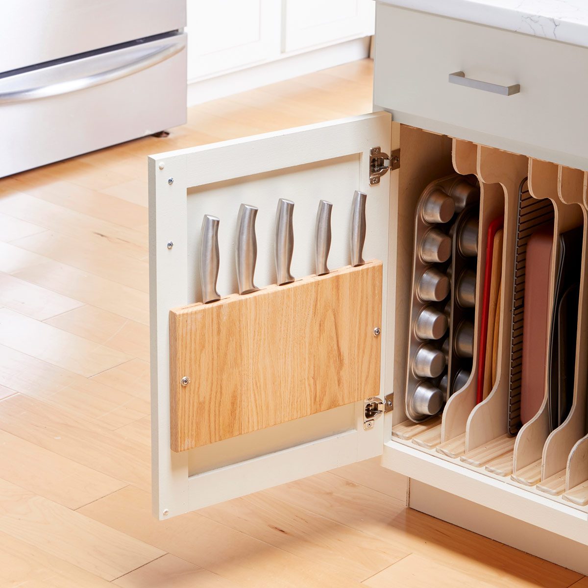 How To Make A Knife Rack For Inside Your Cabinet Family Handyman