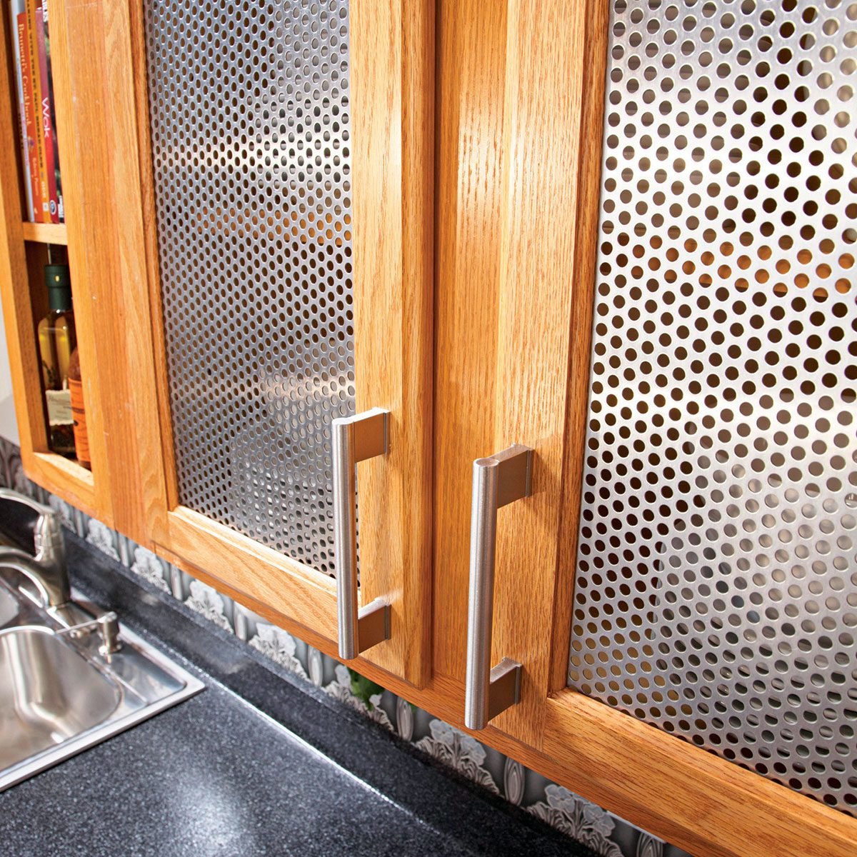 Another mesh option for cabinet doors entertainment center