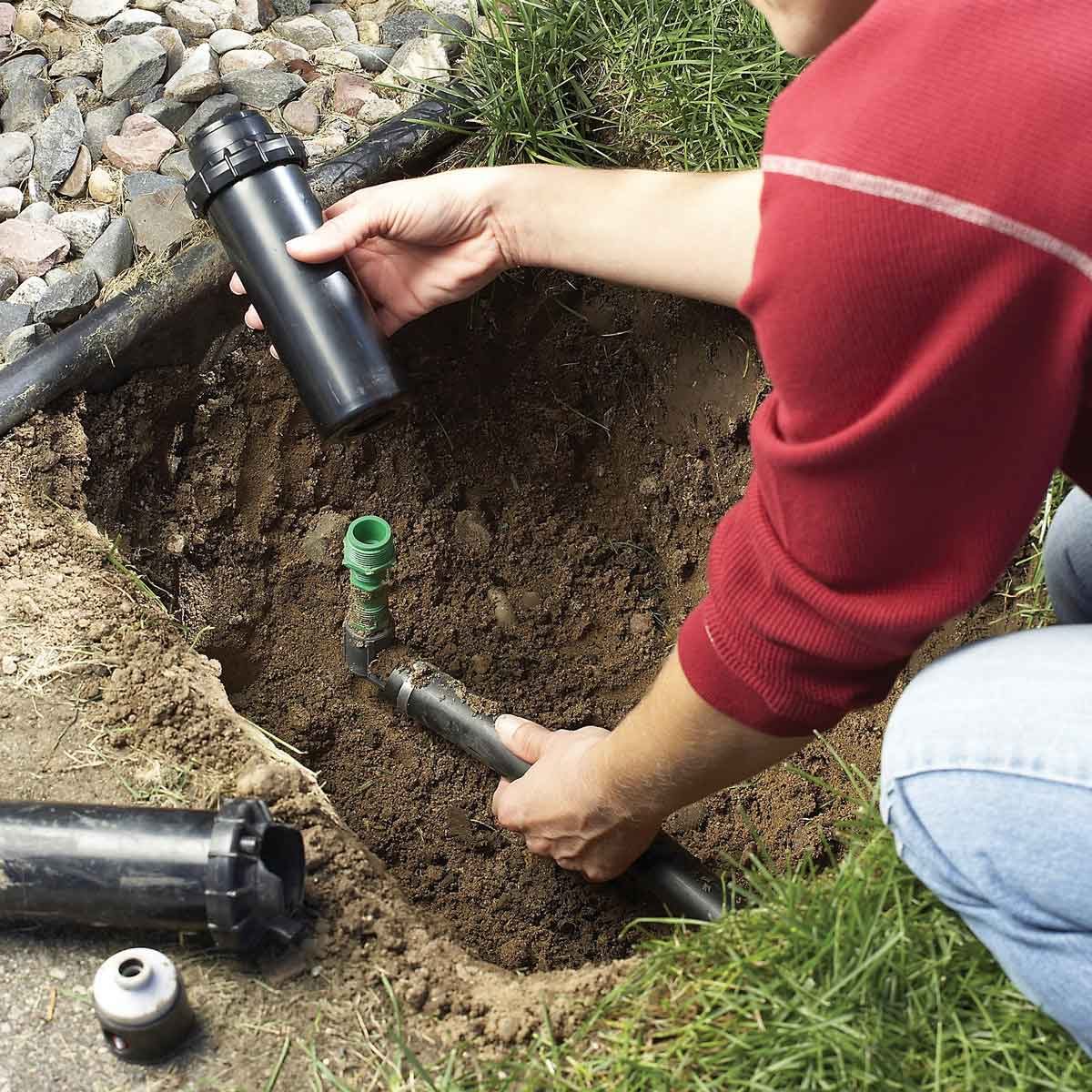 How to Flush and Install a New Sprinkler Nozzle