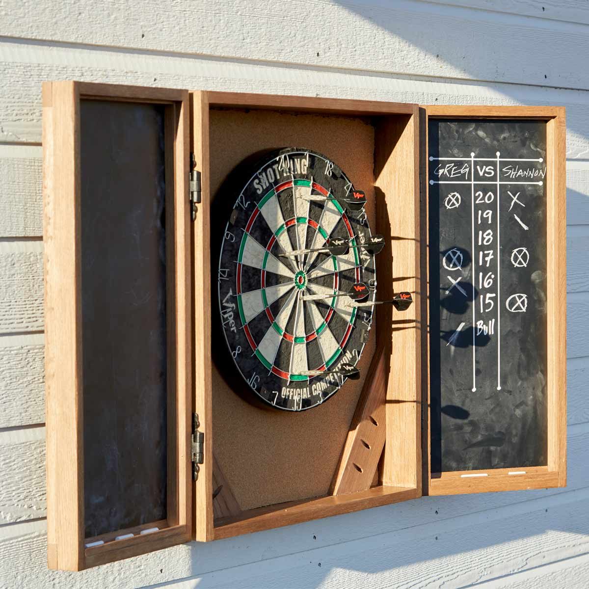 best dart board cabinet