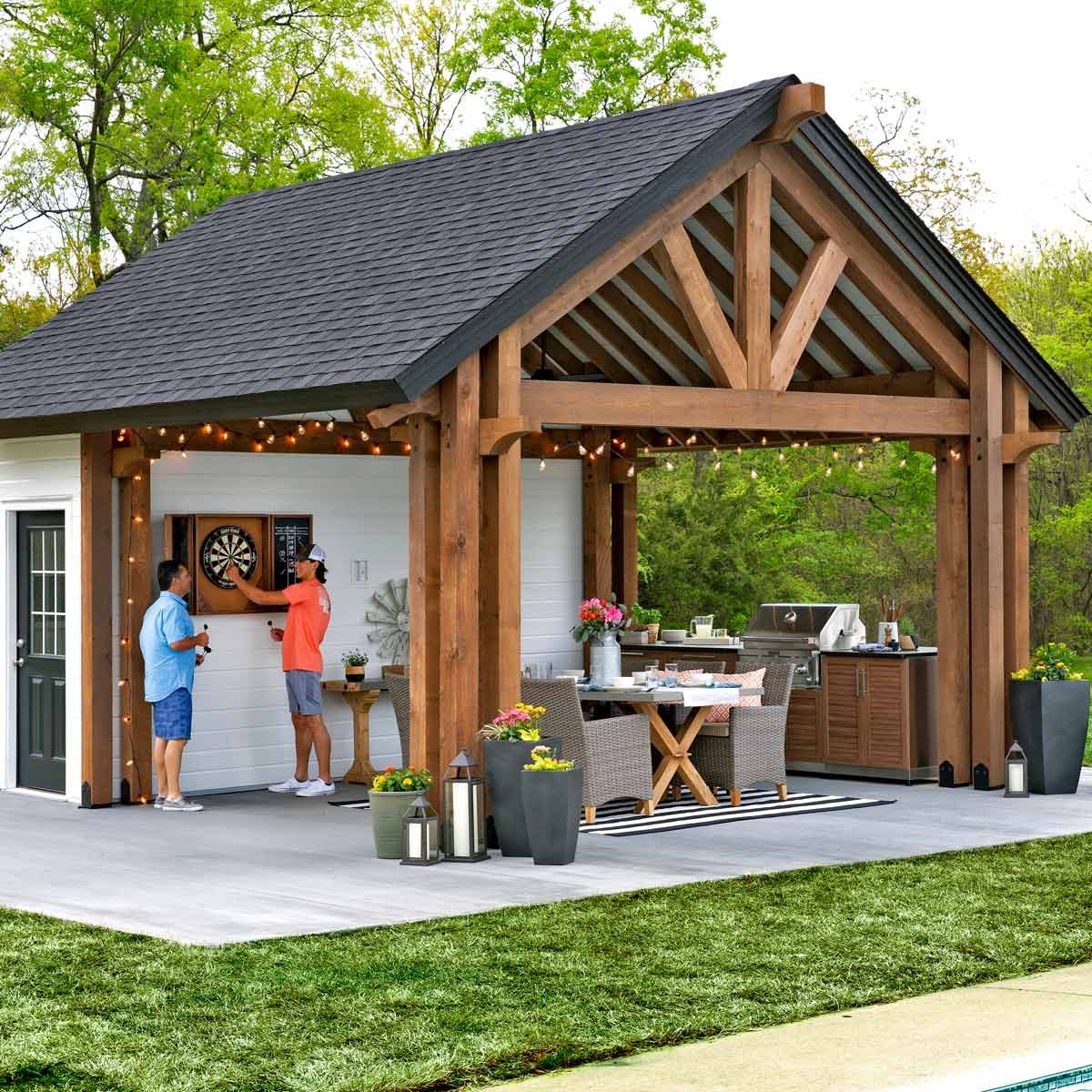 Outdoor Kitchen Pavilion Shed