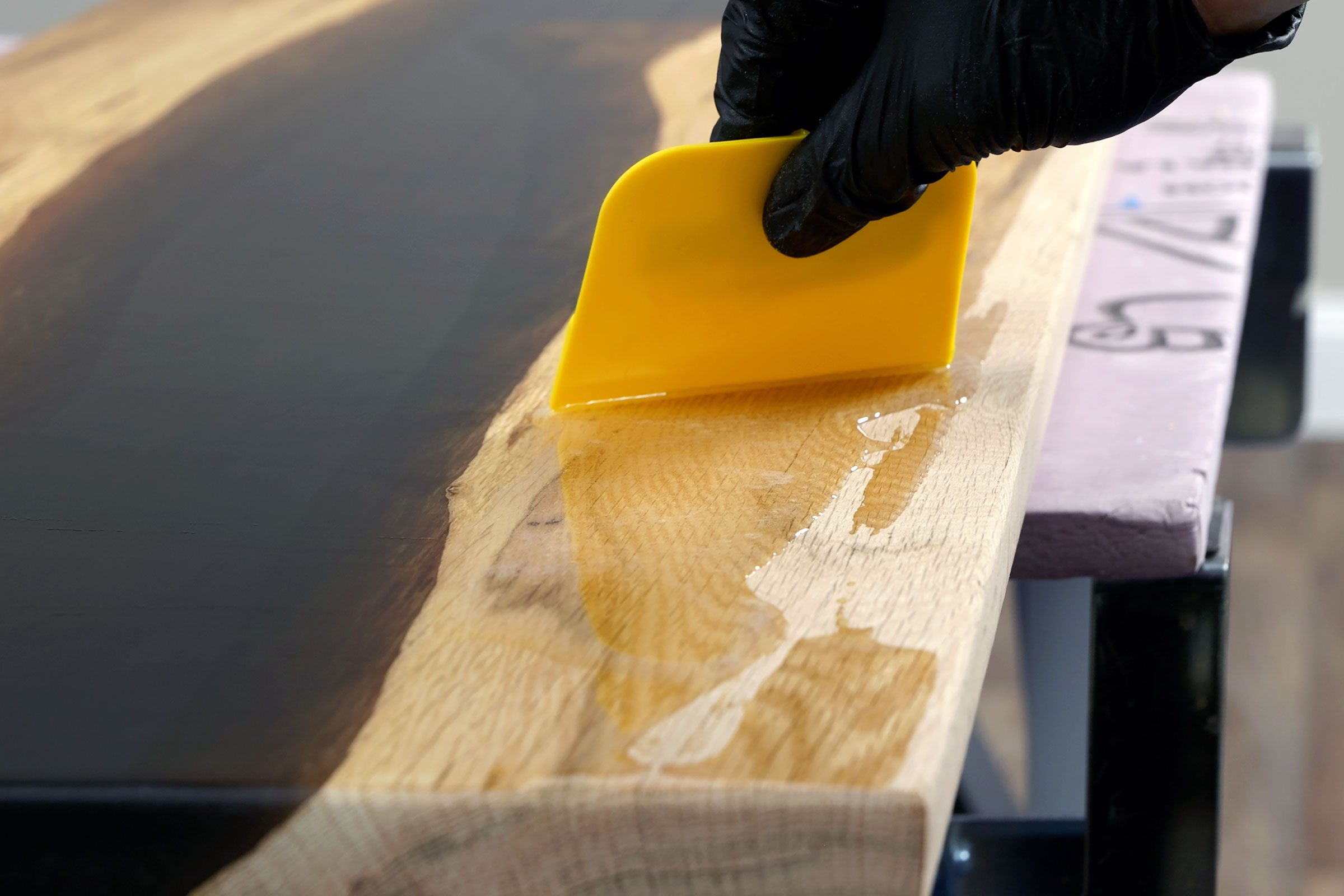 Apply Penetrating Epoxy To The Bench