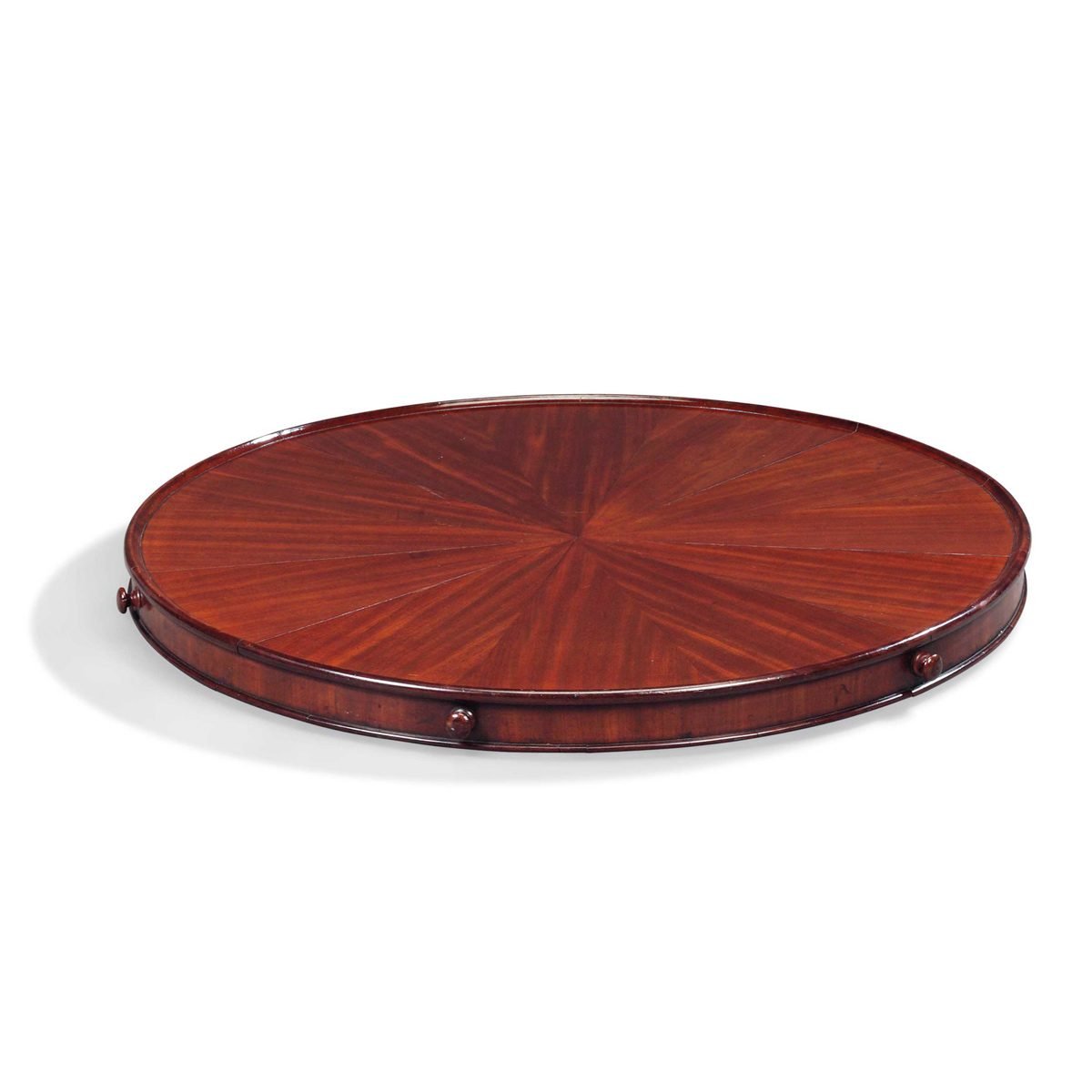 Wine Barrel Serving Round - Tray or Lazy Susan - Pinecone Home