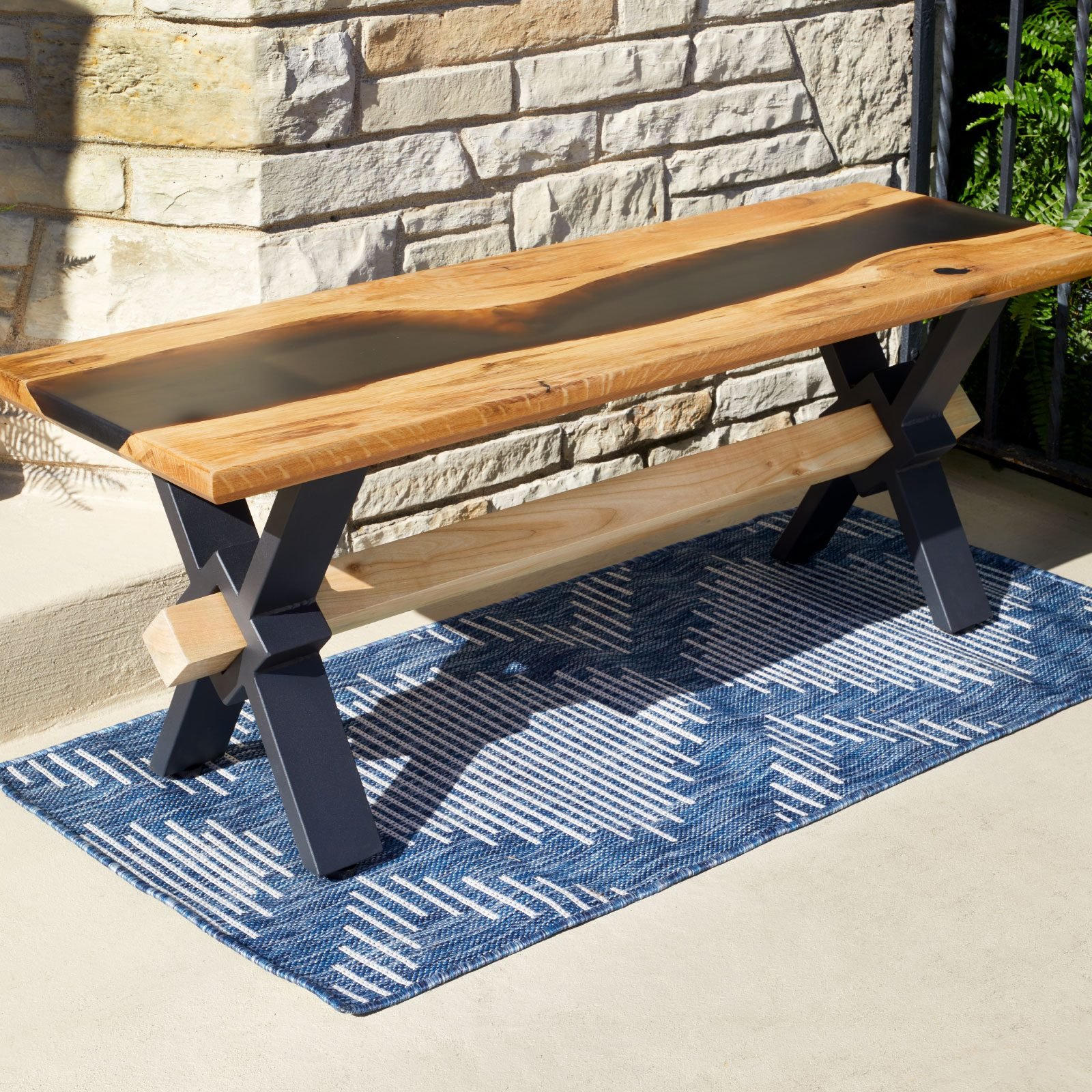 How to Build a Bench With an Epoxy River