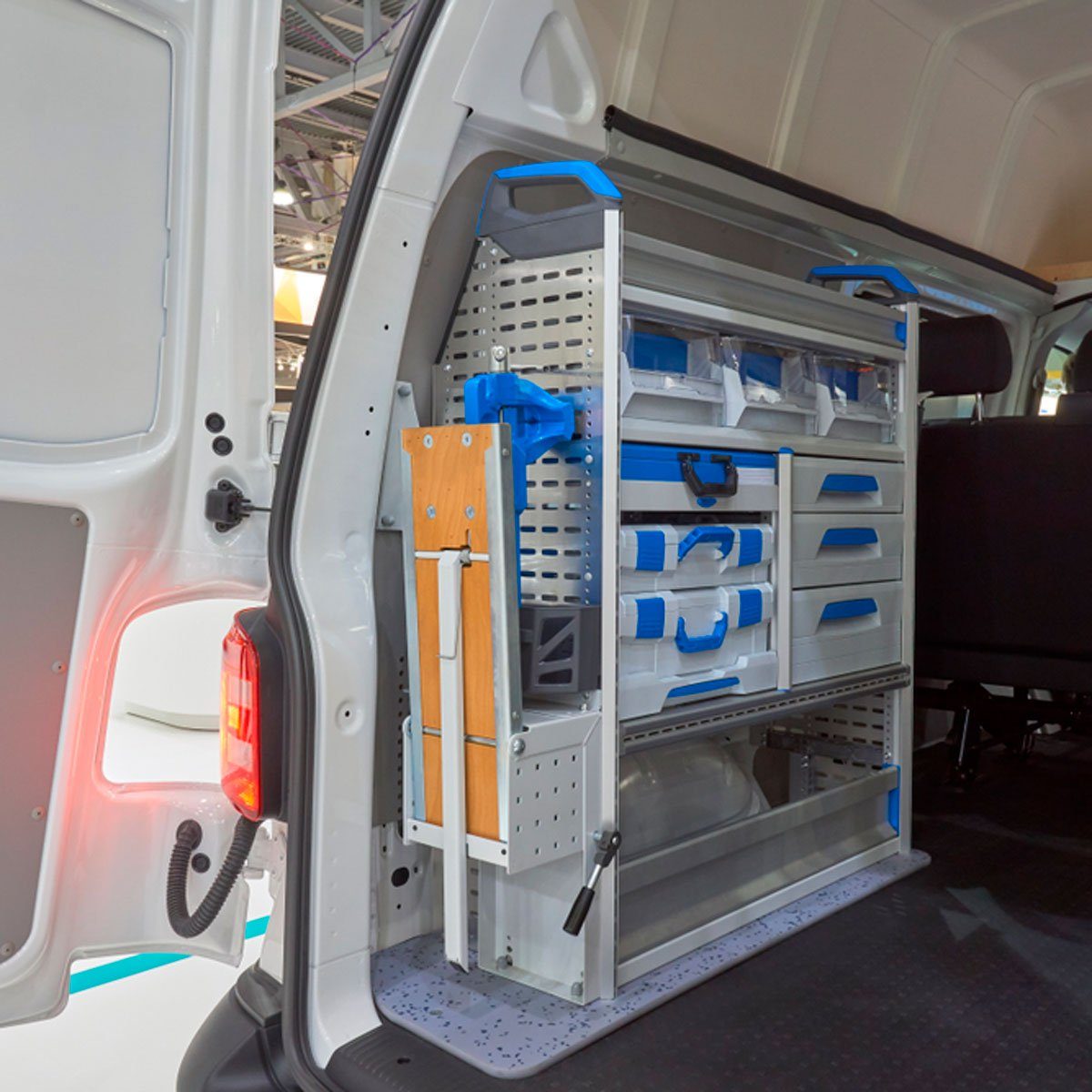 van tool box mounting