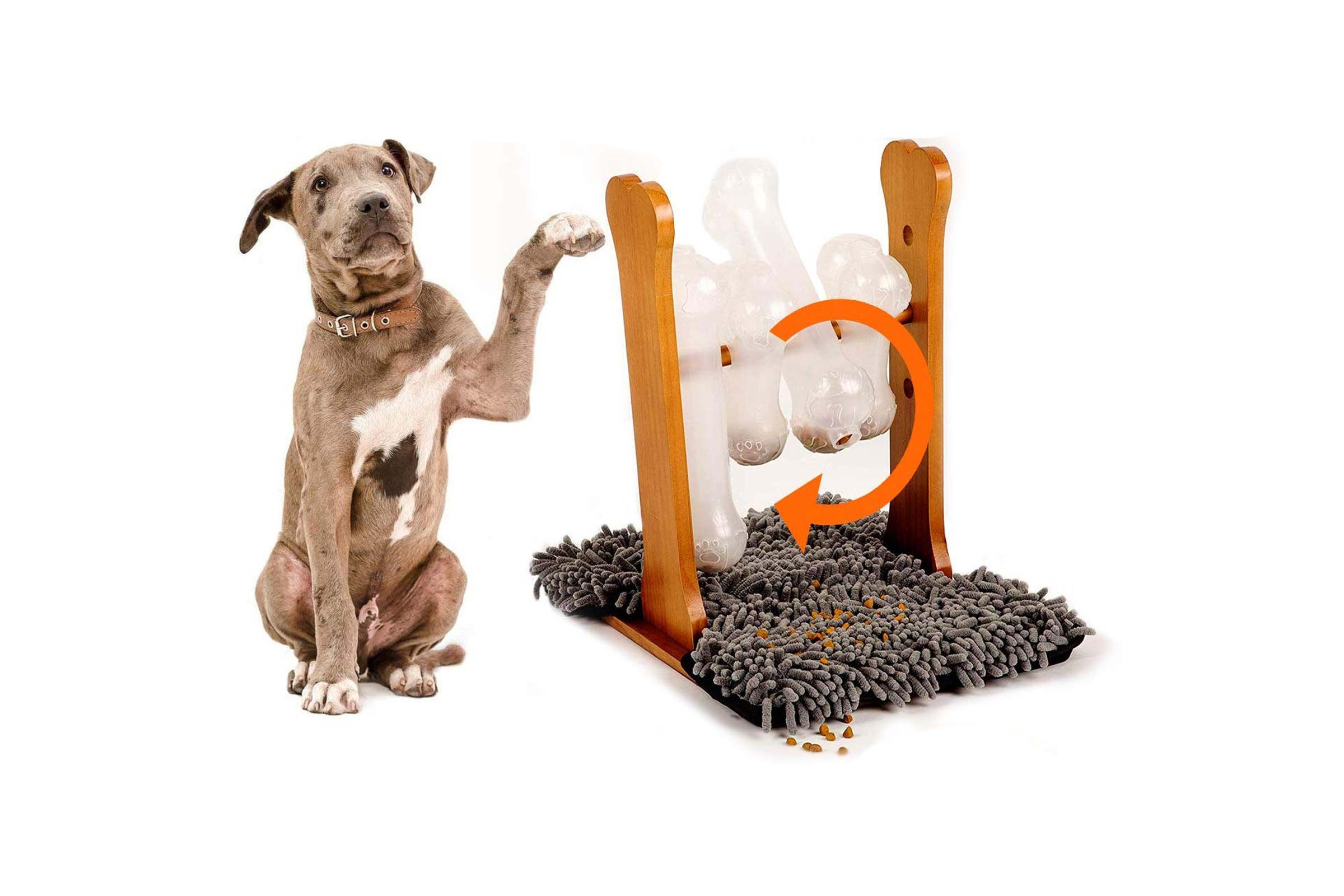 KYJEN Dog Treat Games Food Dispensing Hide N Seek Puzzle Training Toy SMALL  DOG