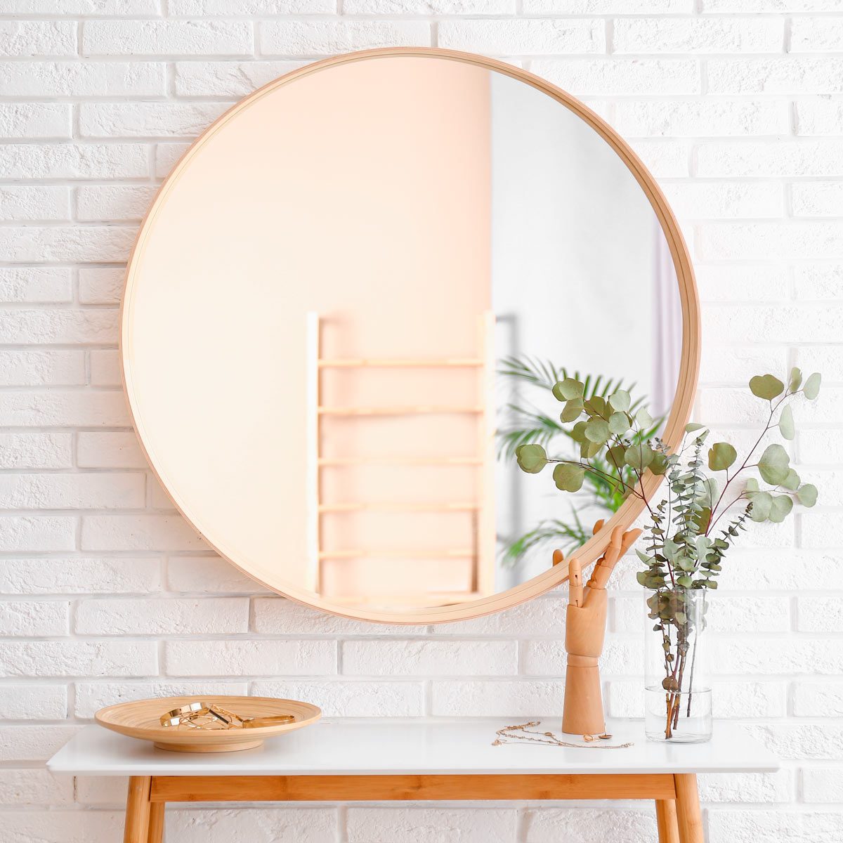 Easy Entryway Shelf with Mirror - Houseful of Handmade