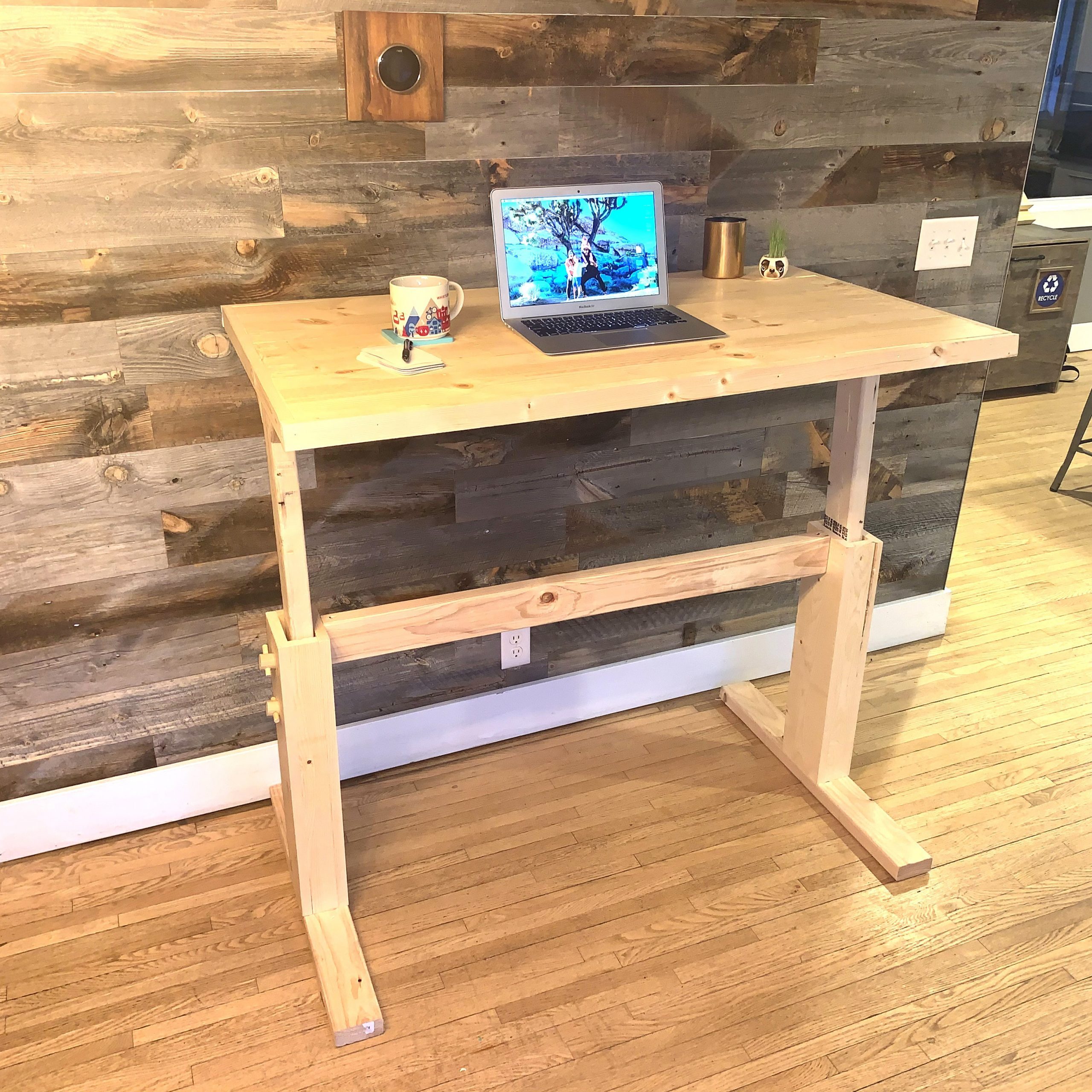 Sit Or Stand How To Make Your Own Adjustable Diy Desk The Family Handyman