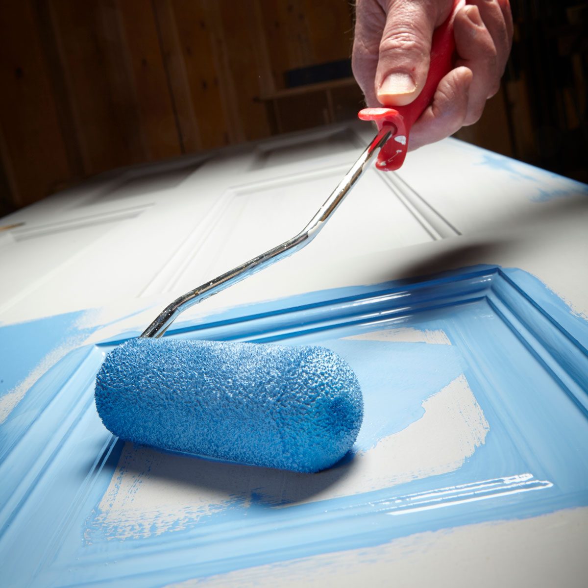 2 Inch Foam Paint Brushes Bevel Edge with Wood Handle Sponge