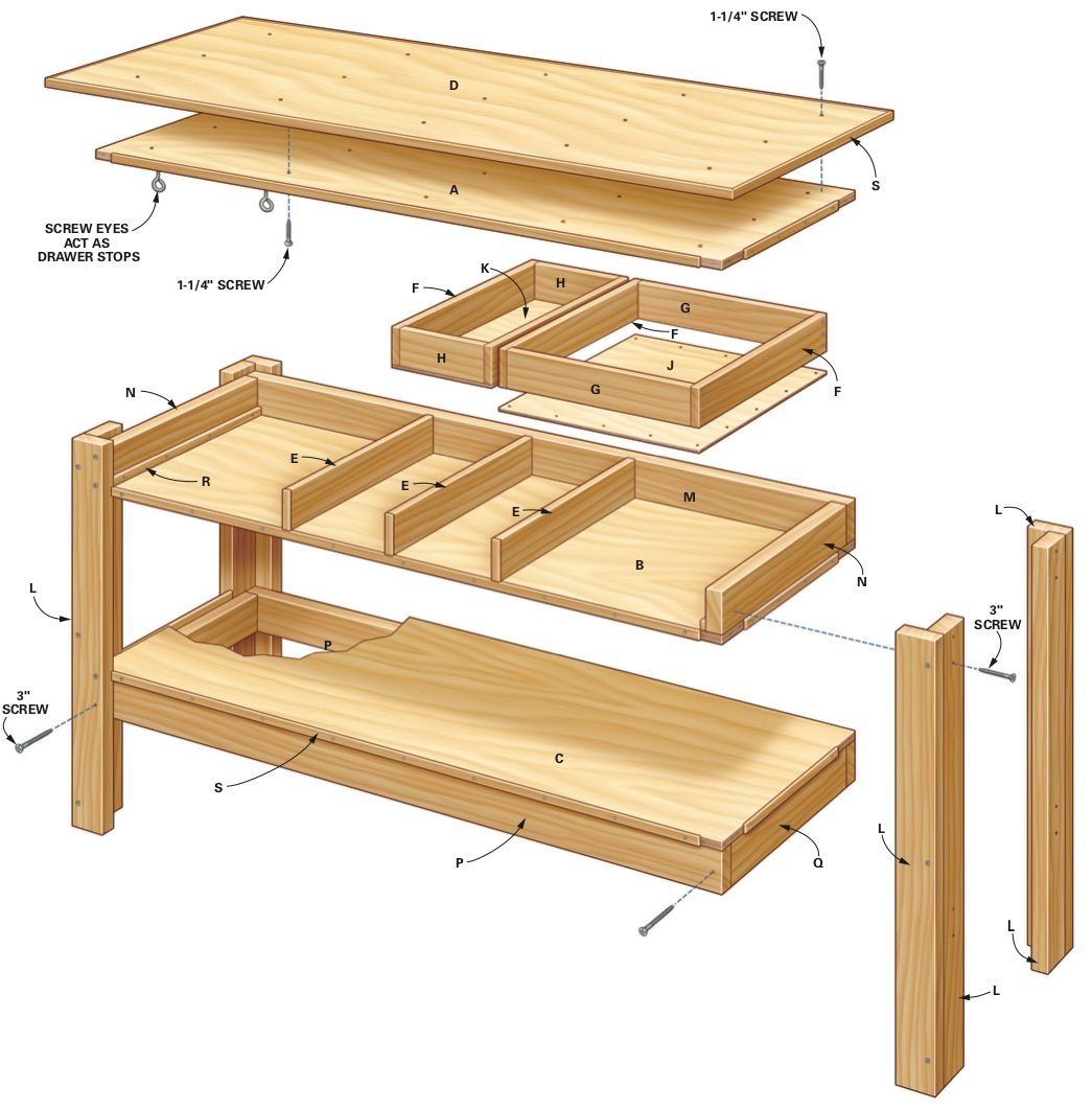 Simple Workbench Plans (DIY)