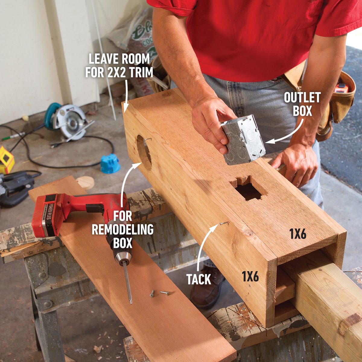 Cut Holes For The Electrical Boxes