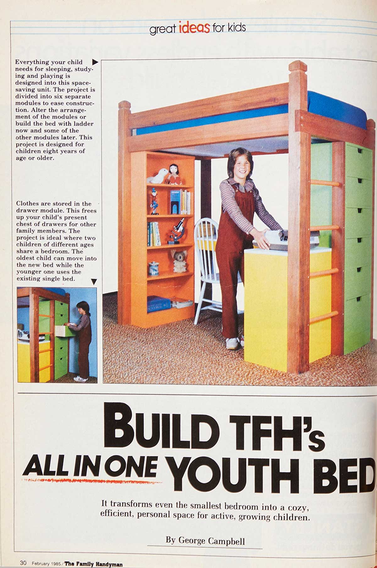 Vintage Family Handyman Project: All-in-One Youth Bed | Family