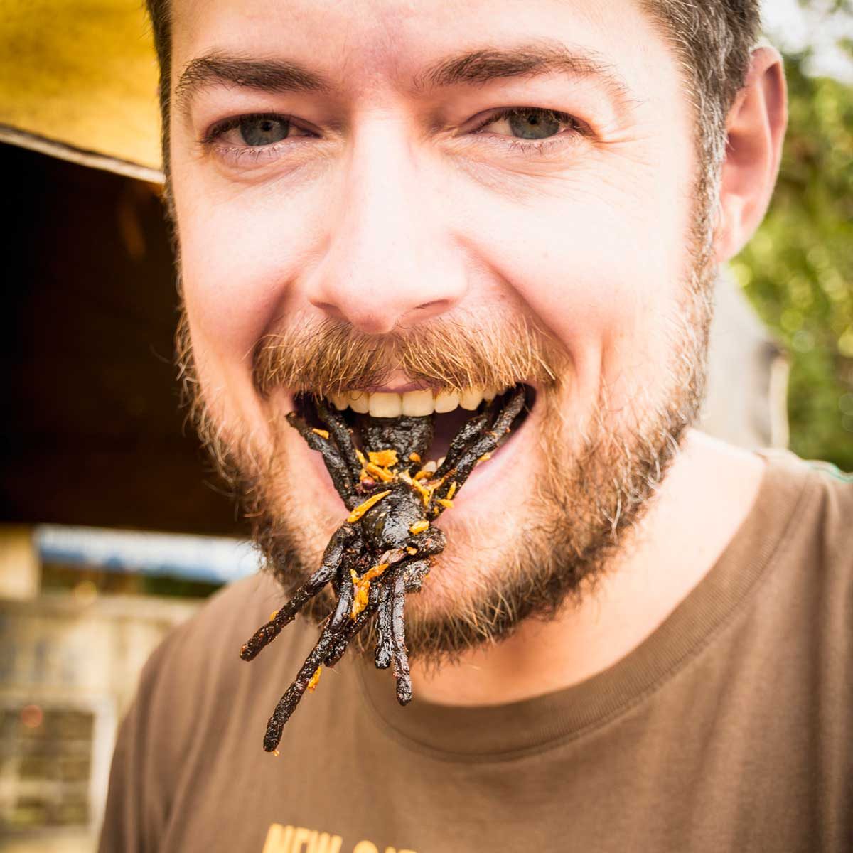 man eating spider