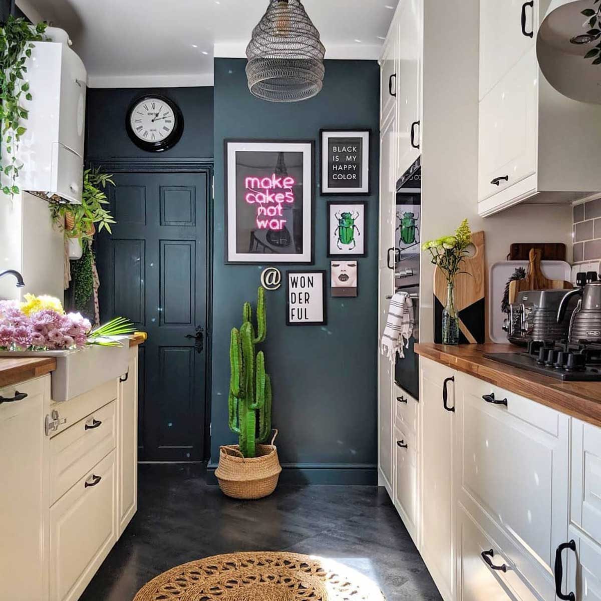 black red small kitchen remodel ideas
