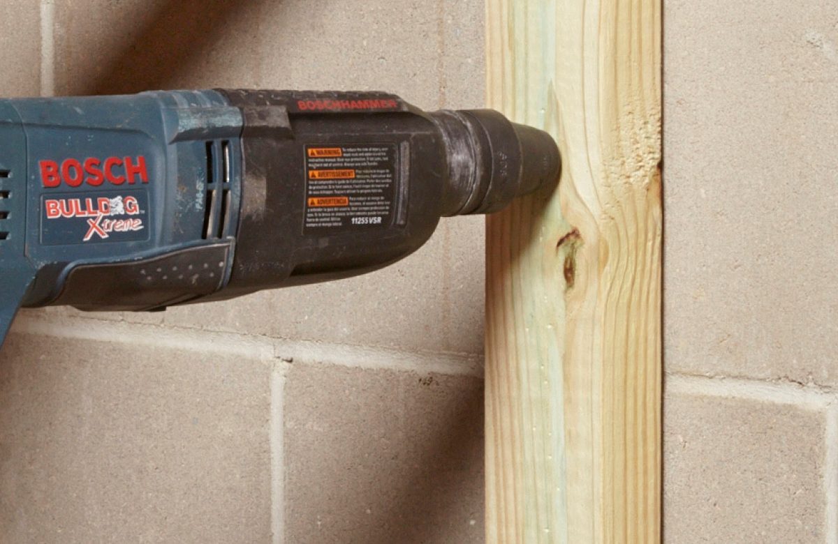 Drill wood with a masonry bit