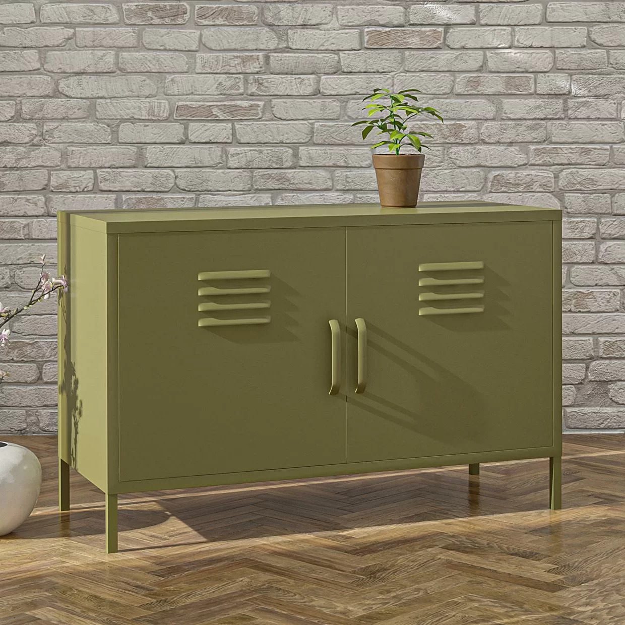 Gioia+25.2''+tall+steel+2+ +door+accent+cabinet