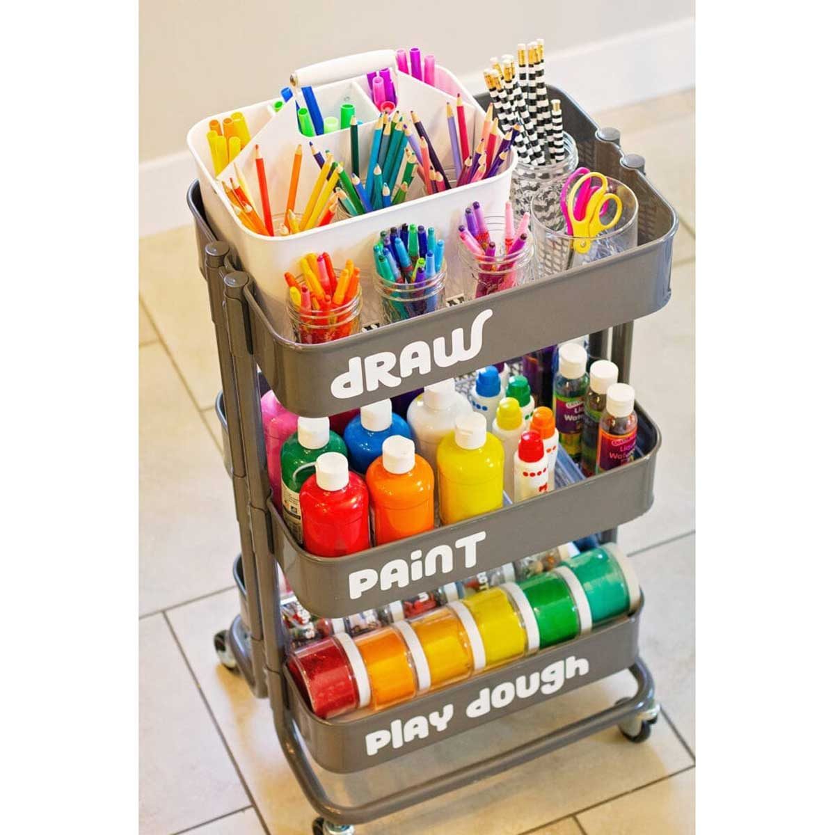 Arts And Crafts Cart Kids Art Cart 683x1024