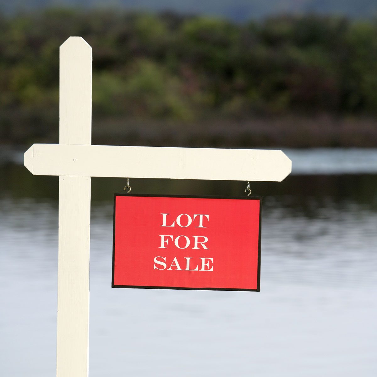Lake Property For Sale Sign