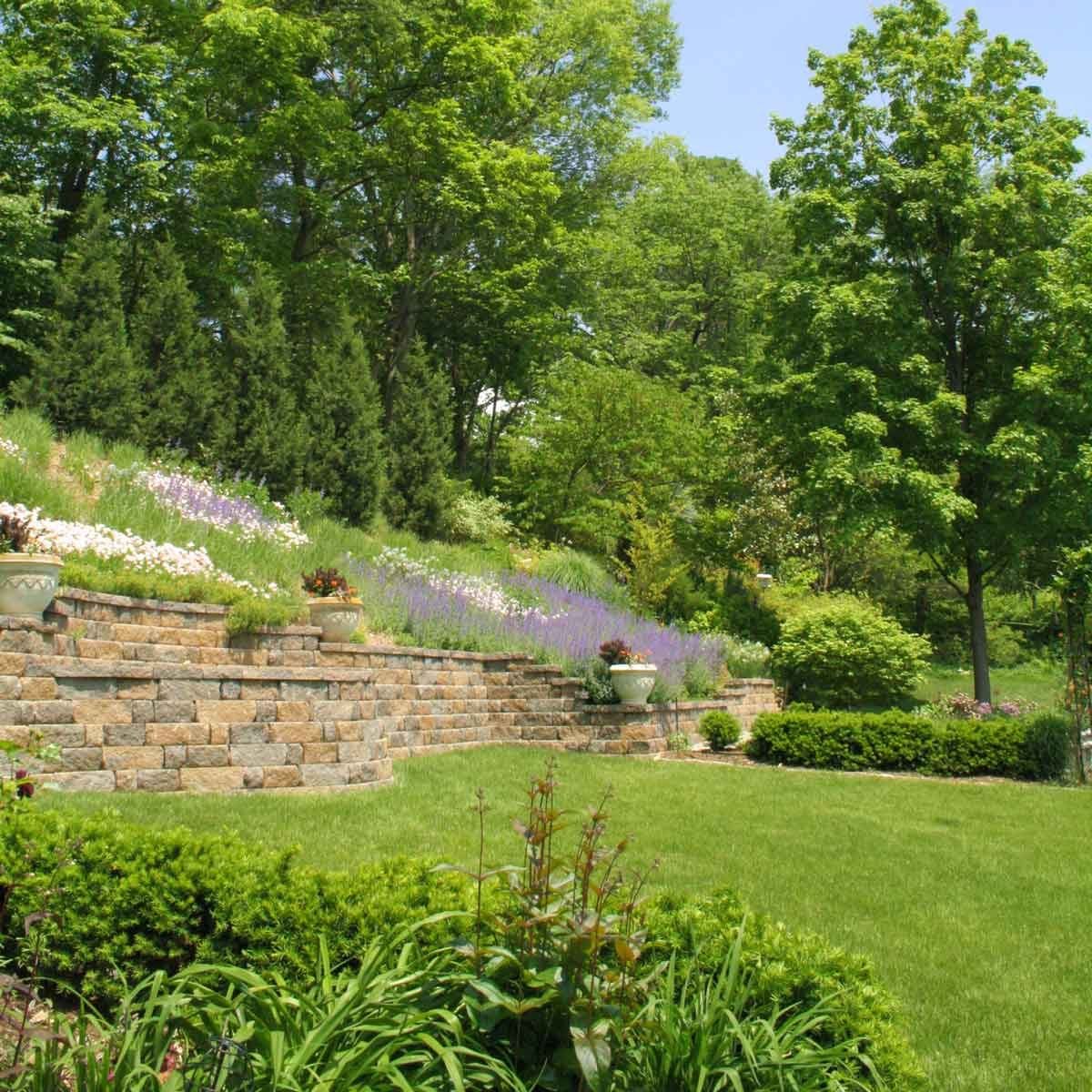 landscaping ideas on a steep hill