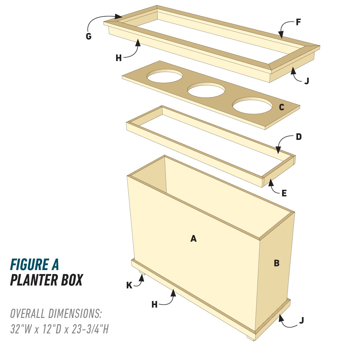 Planter Project Exploded View