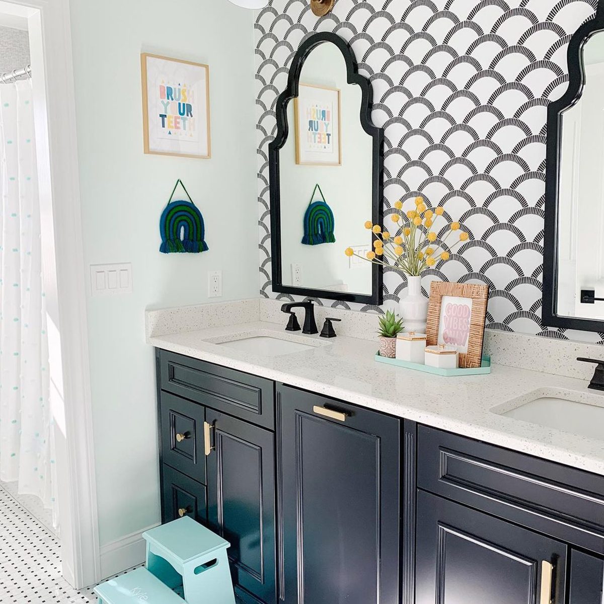 10 Ways To Use Wallpaper in Your Bathroom | The Family Handyman