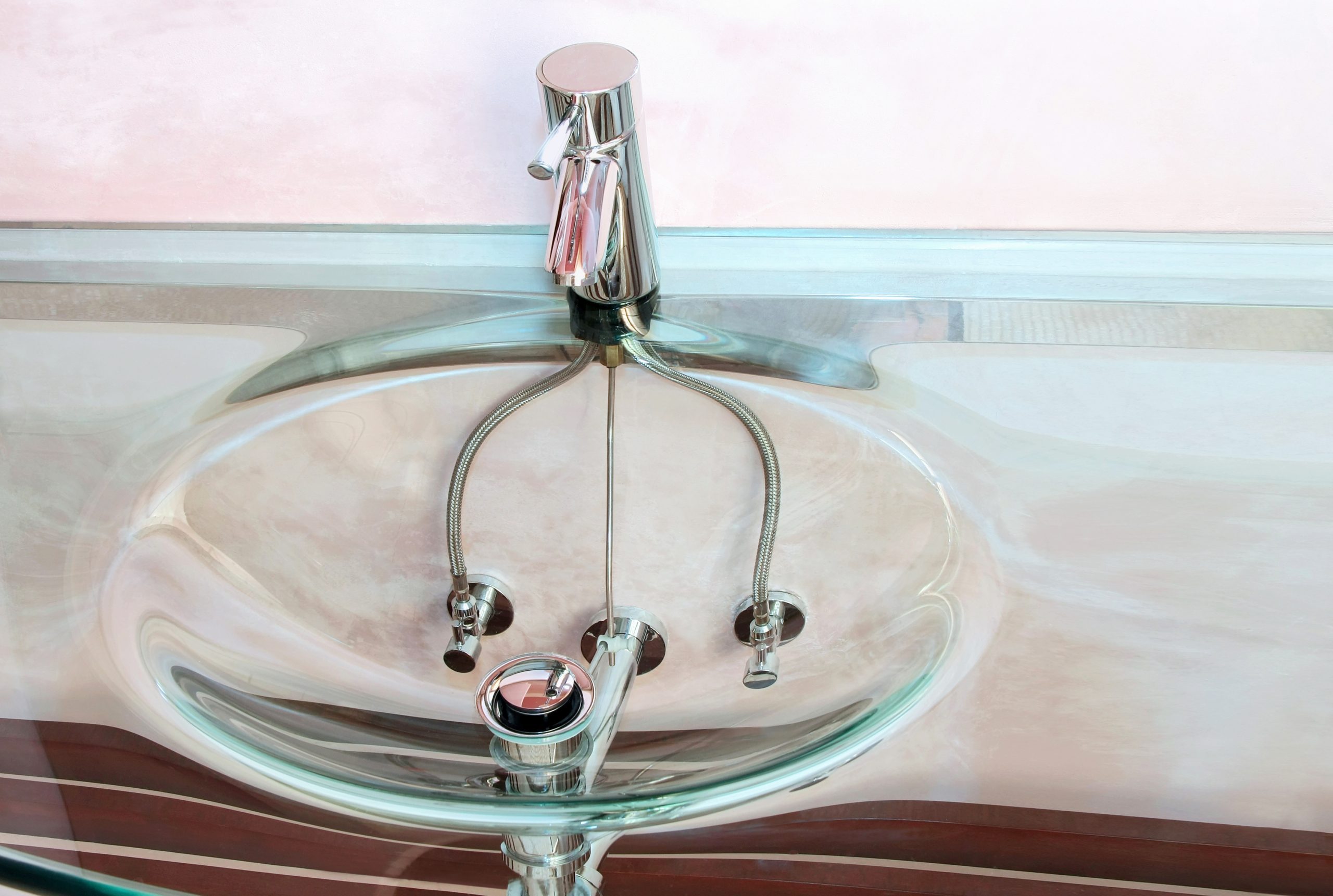 Glass sink