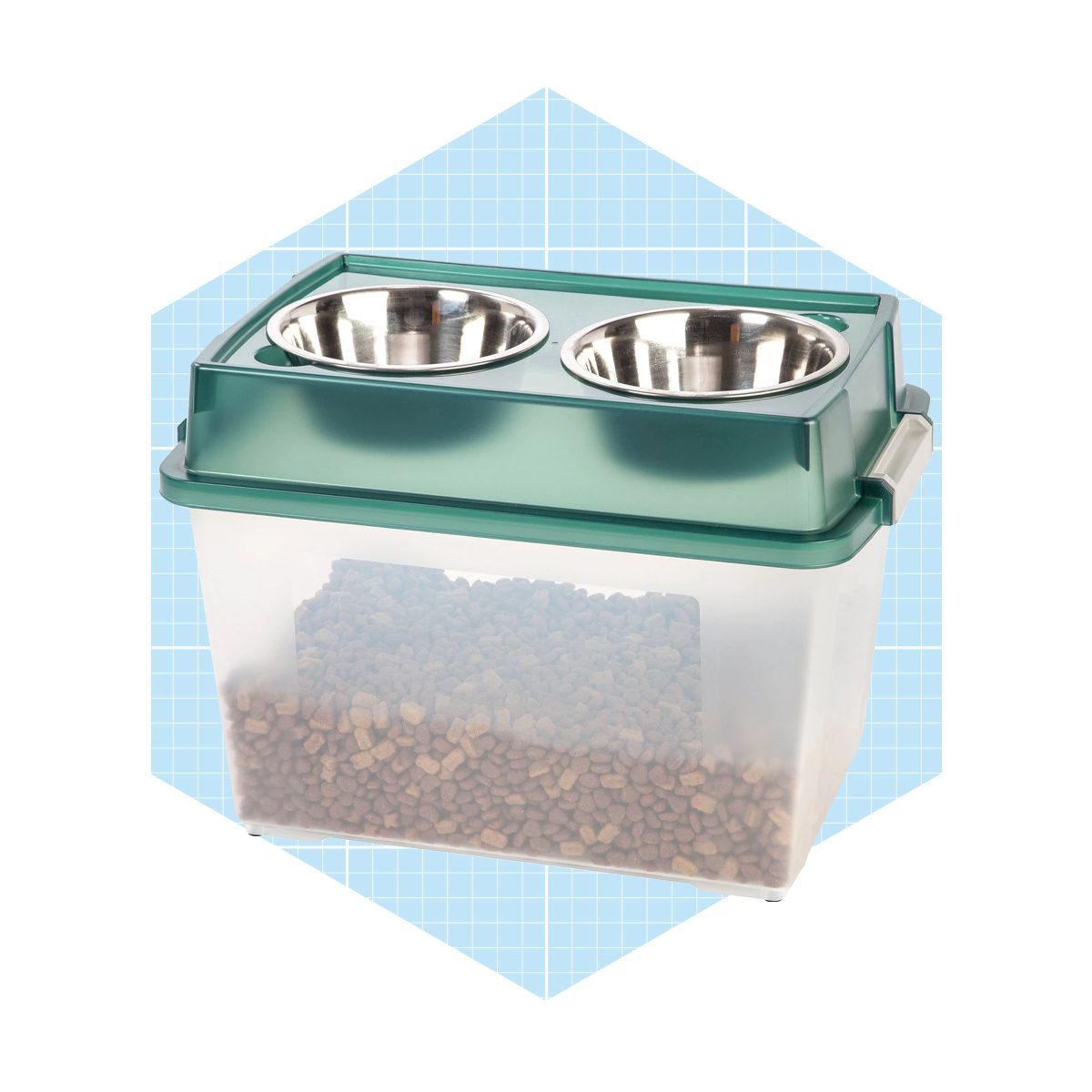 Iris 3- Piece Airtight Pet Food Storage Container Combo Chrome