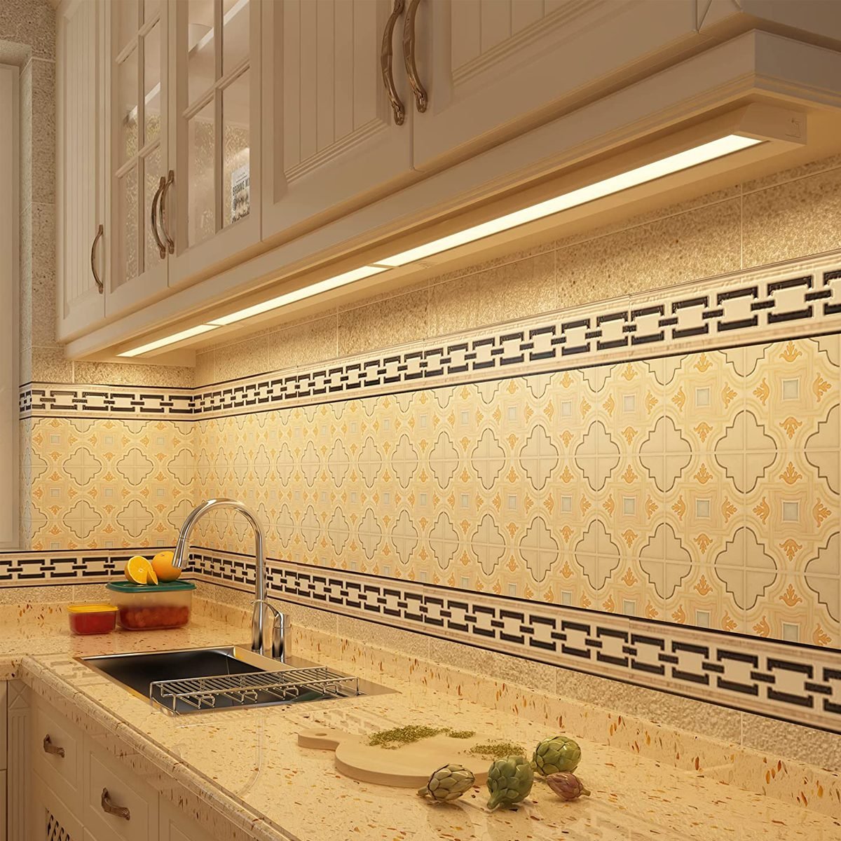 OLED Light Panels Transform Kitchen Space with Under Cabinet Light