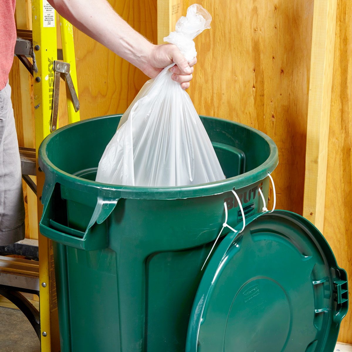 Folding Garbage Bag Holder Waste Sorting Metal Frame Trash Can Stand for  Indoor